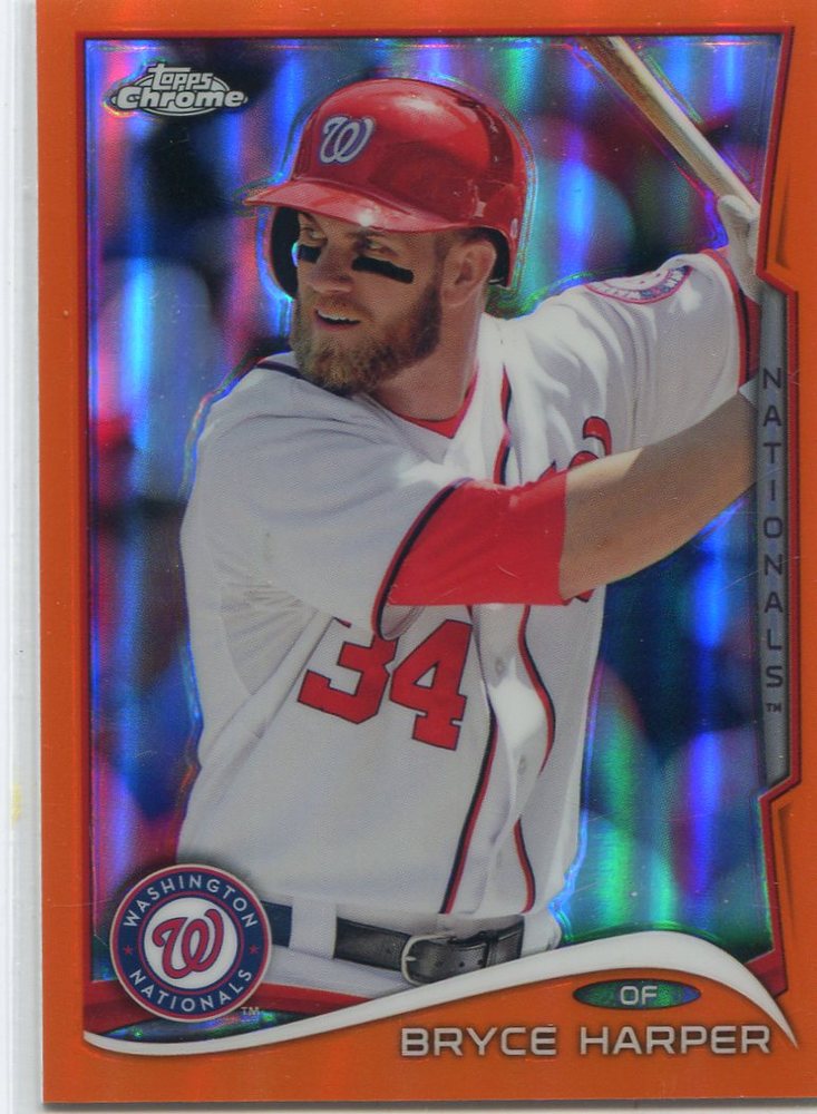 2014 Topps Chrome Orange Refractors #150 Bryce Harper