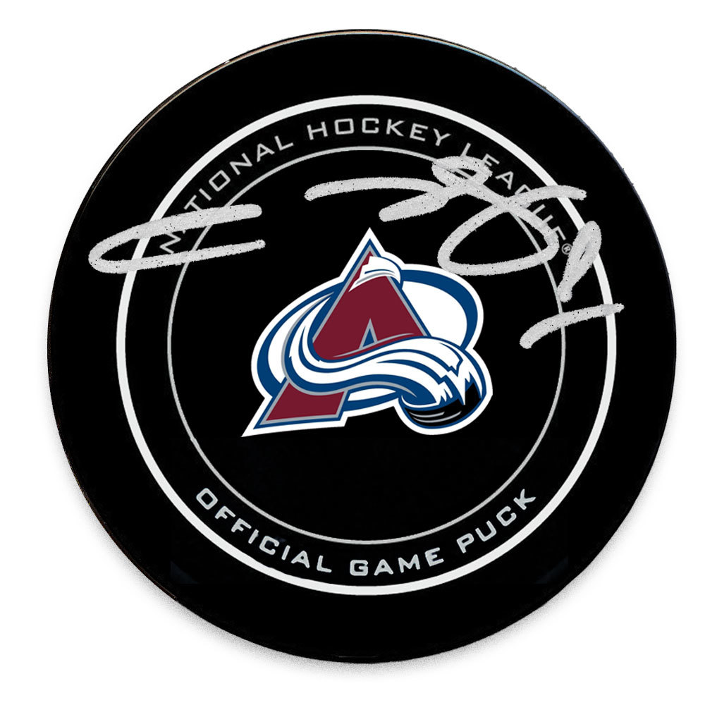 Semyon Varlamov Colorado Avalanche Autographed Official Game Puck