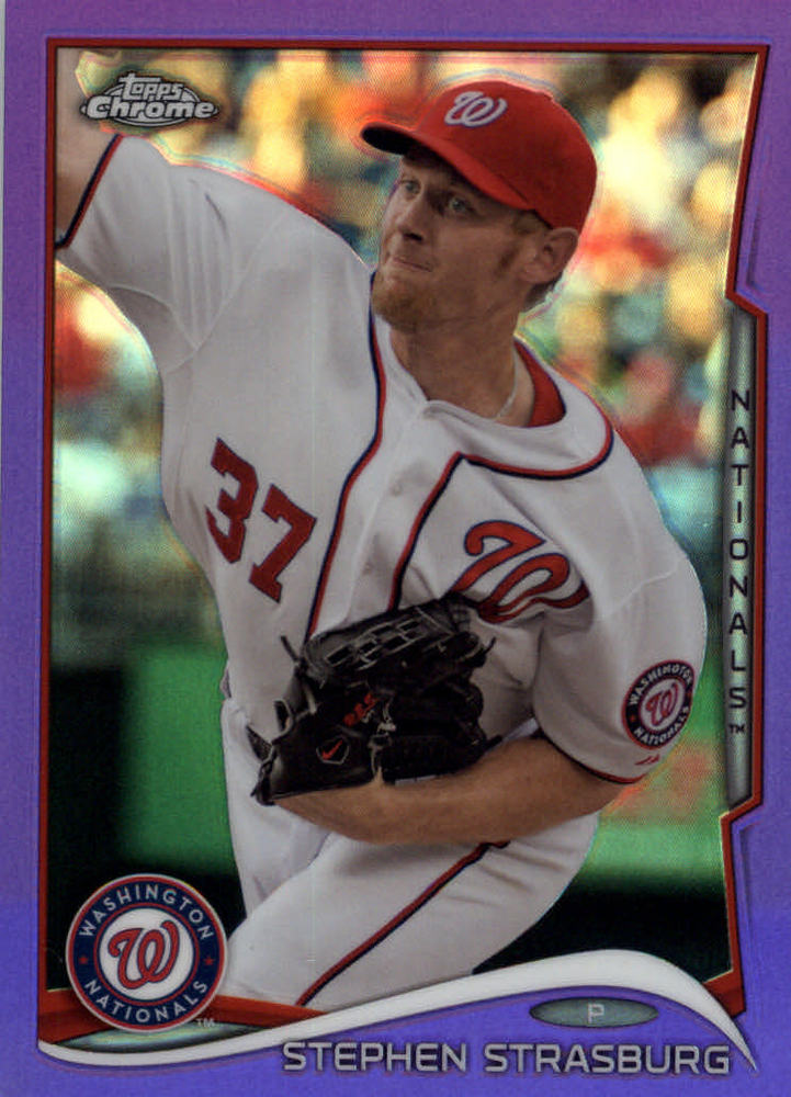 2014 Topps Chrome Purple Refractors #17 Stephen Strasburg
