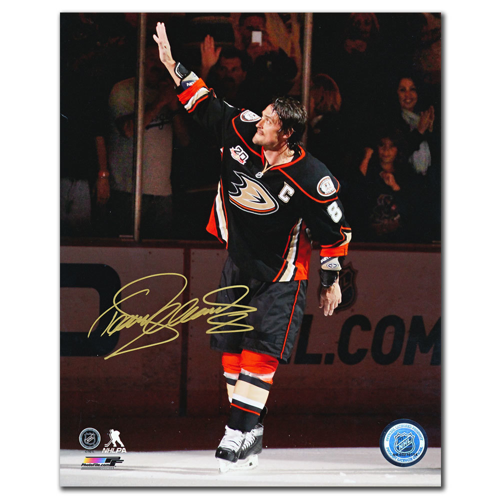 Teemu Selanne Anaheim Ducks LAST NHL GAME Autographed 8x10