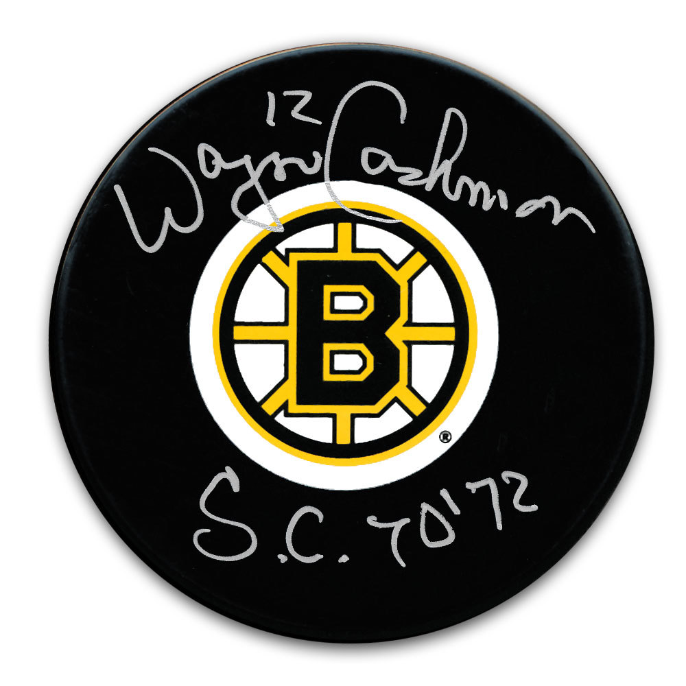Wayne Cashman Boston Bruins SC Years Autographed Puck