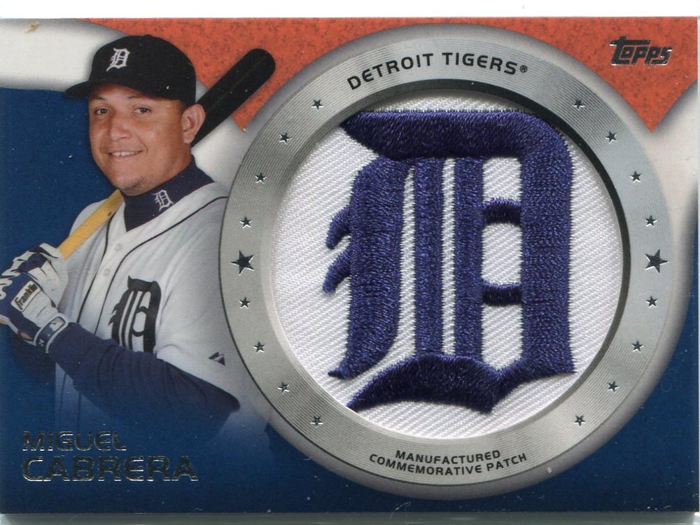 2014 Topps Manufactured Commemorative Team Logo Patch #CP4 Miguel Cabrera