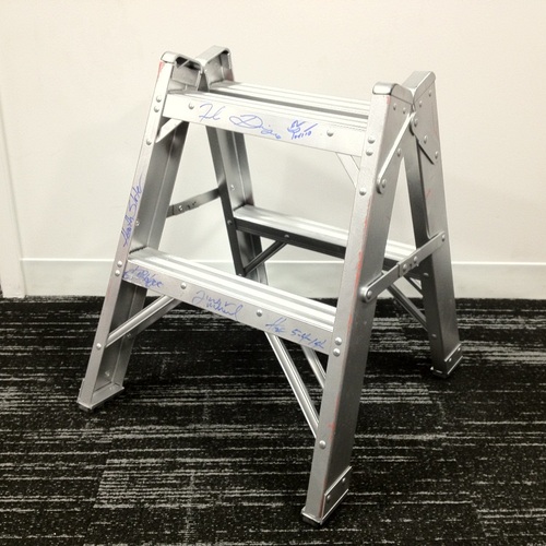Mini Ladder signed by 3MB + Hornswoggle & Los Matadores + Torito