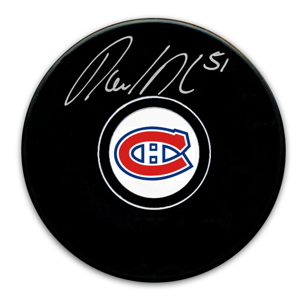 David Desharnais Montreal Canadiens Autographed Puck