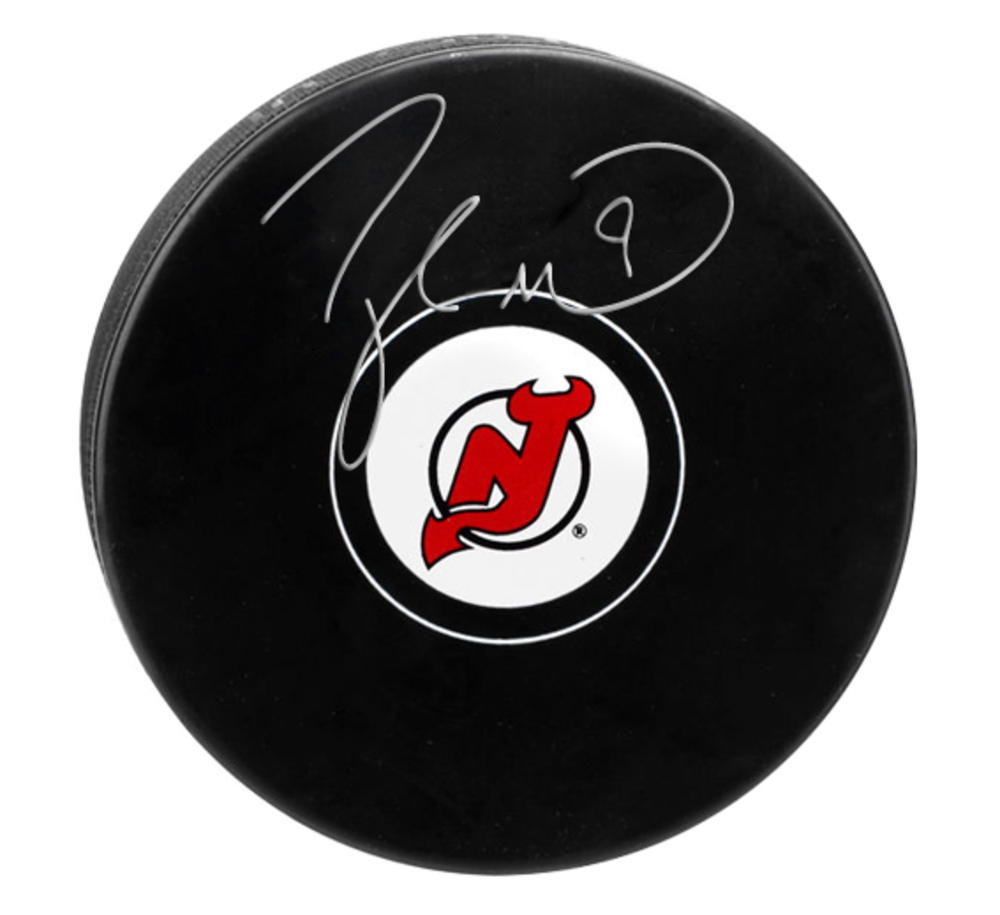 Taylor Hall - Signed New Jersey Devils Puck