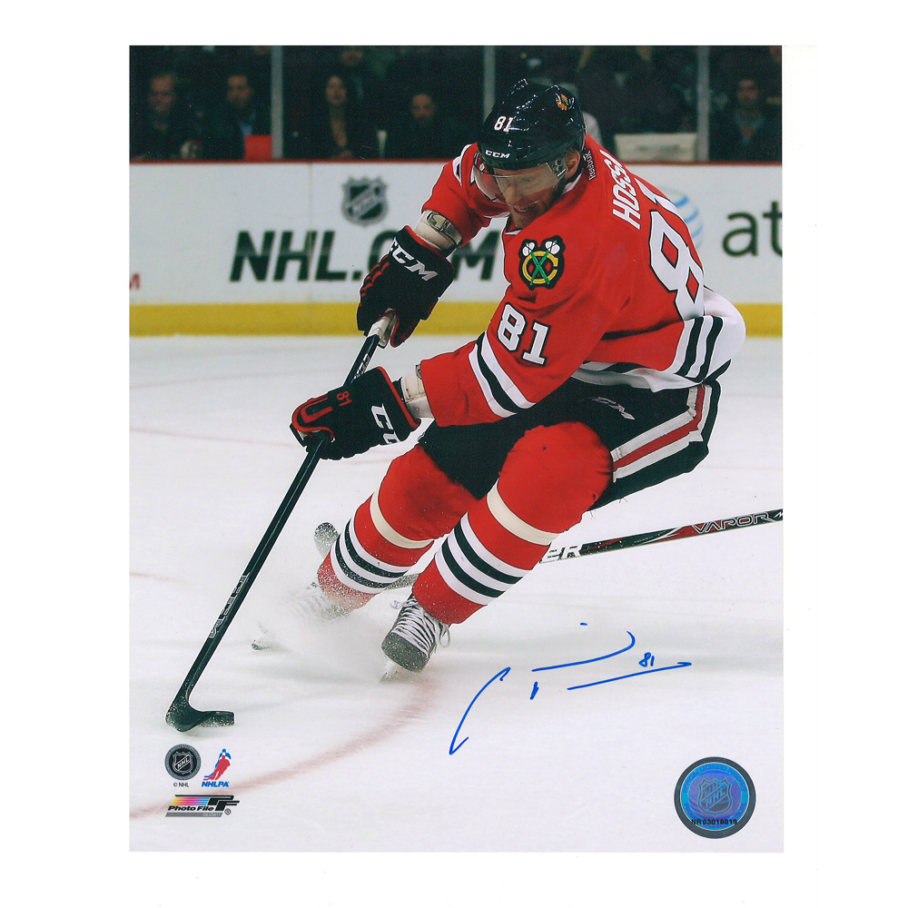 MARIAN HOSSA Signed Chicago Blackhawks 8 X 10 Photo - 70237