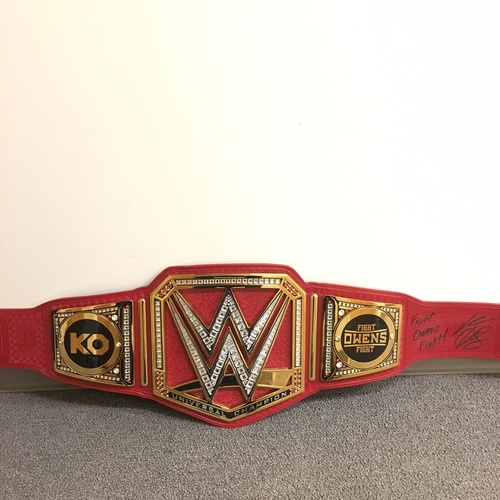 Kevin Owens SIGNED WWE Universal Championship Replica Title