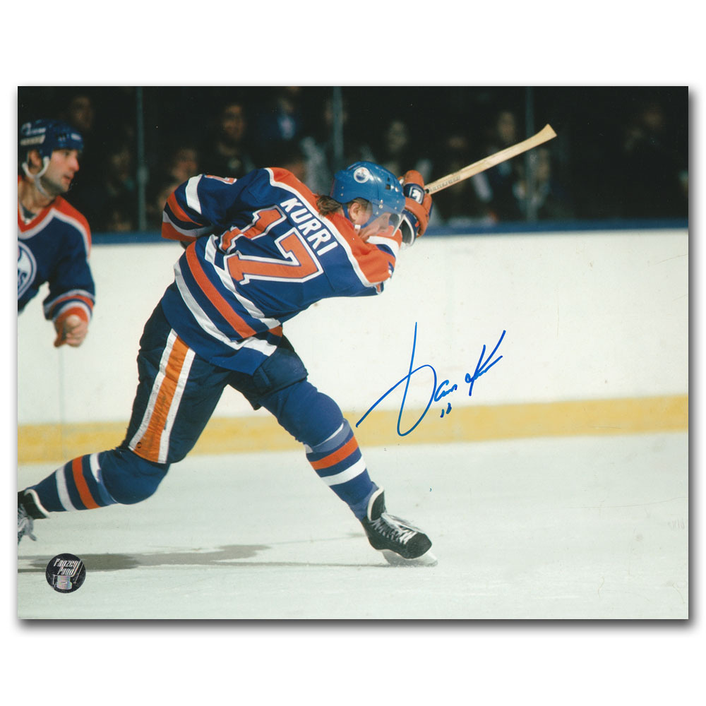 Jari Kurri Autographed Edmonton Oilers 8X10 Photo