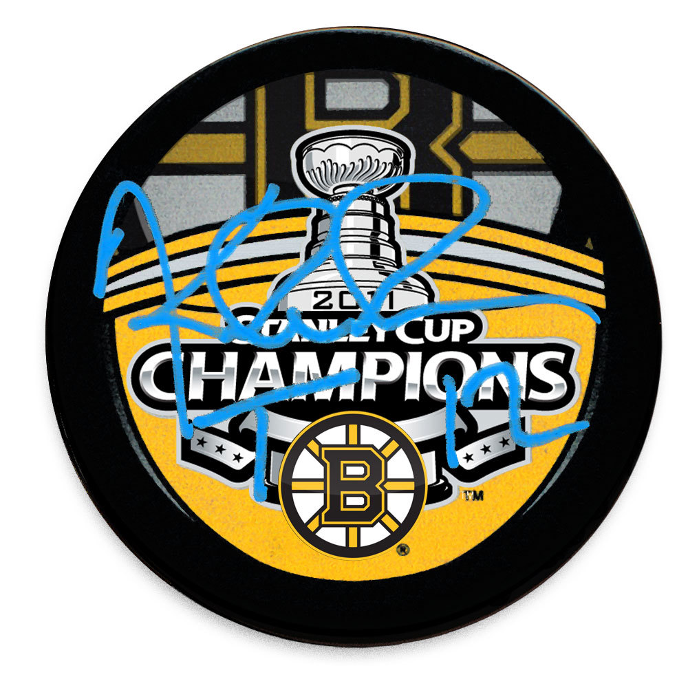 Tomas Kaberle Boston Bruins 2011 Stanley Cup Champions Autographed Puck
