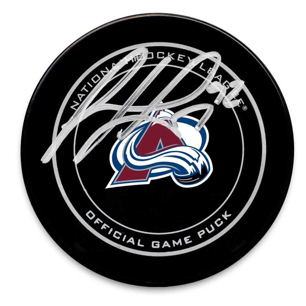 Gabriel Landeskog Colorado Avalanche Autographed Official Game Puck