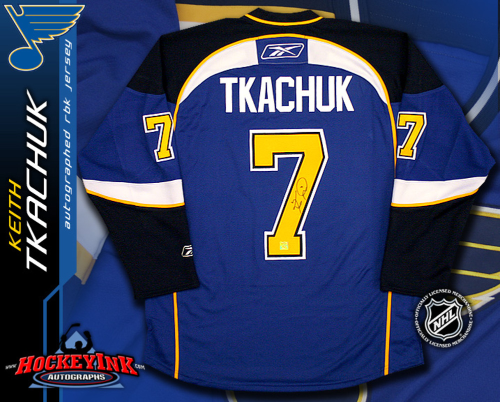 KEITH TKACHUK Signed RBK Premier St. Louis Blues Blue Jersey