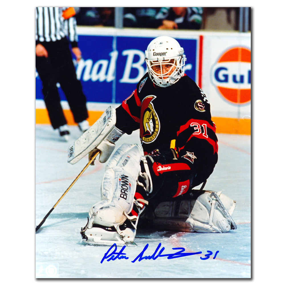 Peter Sidorkiewicz Ottawa Senators GLOVE SAVE Autographed 8x10