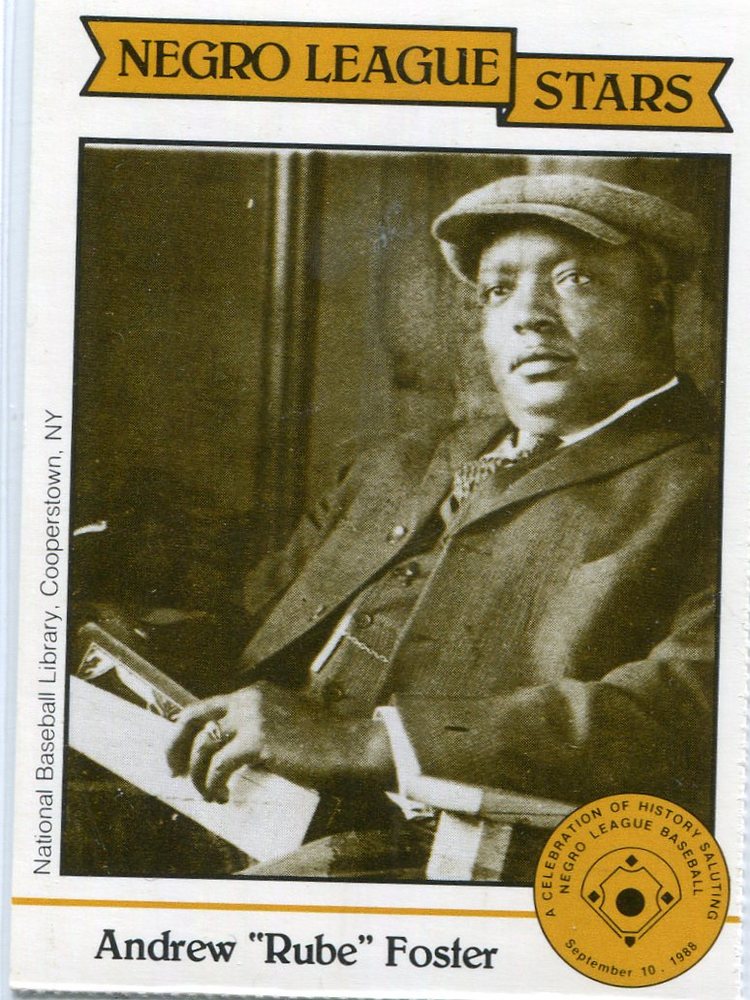 1988 Negro League Duquesne Light Co. #1 Andrew (Rube) Foster