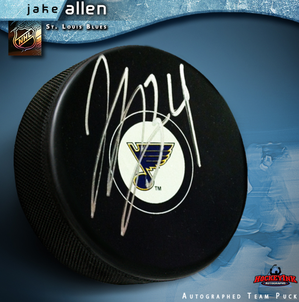 JAKE ALLEN Signed St. Louis Blues Puck