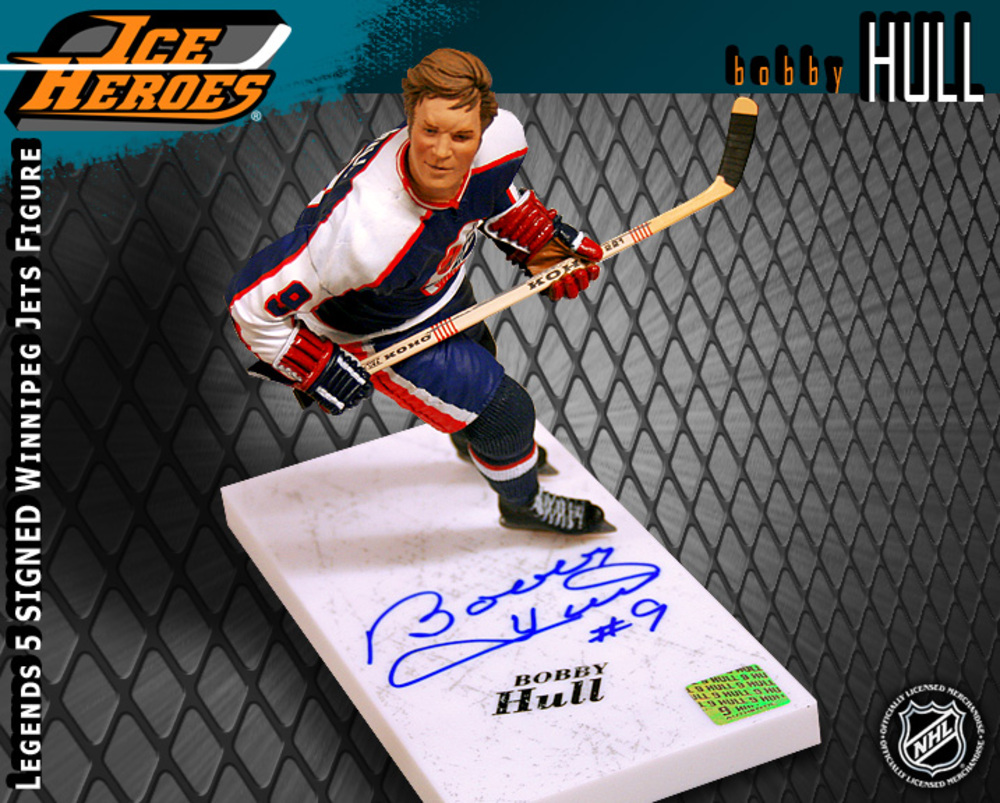BOBBY HULL Signed McFarlane Legends 5 Action Figure - Winnipeg Jets