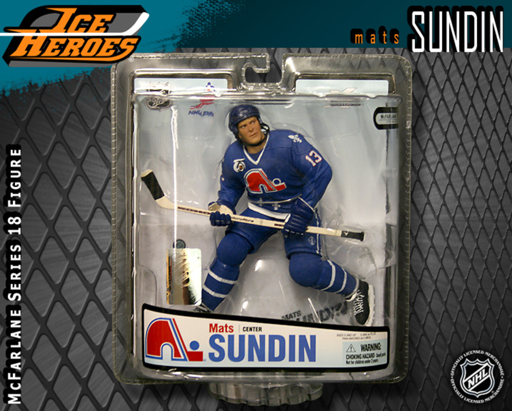 MATS SUNDIN McFarlane Series 18 Action Figure - MIB - Quebec Nordiques - Toronto Maple Leafs