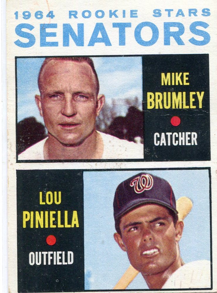 1964 Topps #167 Rookie Stars/Mike Brumley RC/Lou Piniella Rookie Card