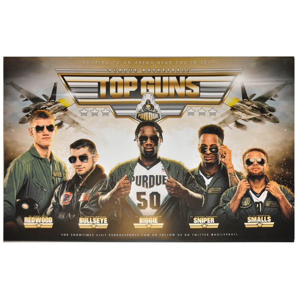 purdue sports official auctions 2017 mens basketball top gun poster purdue men basketball