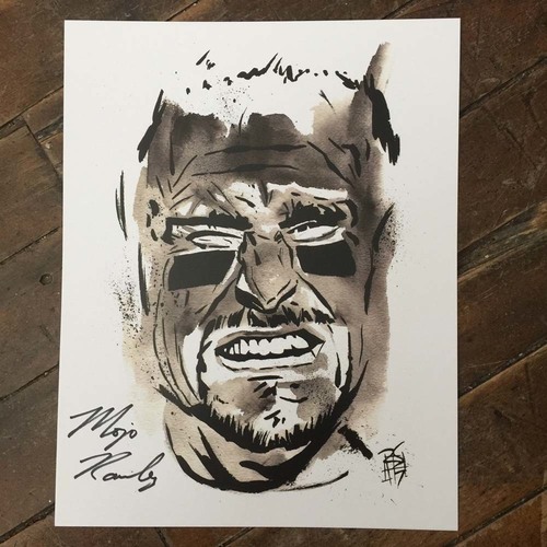 Mojo Rawley SIGNED 11 x 14 Rob Schamberger Print