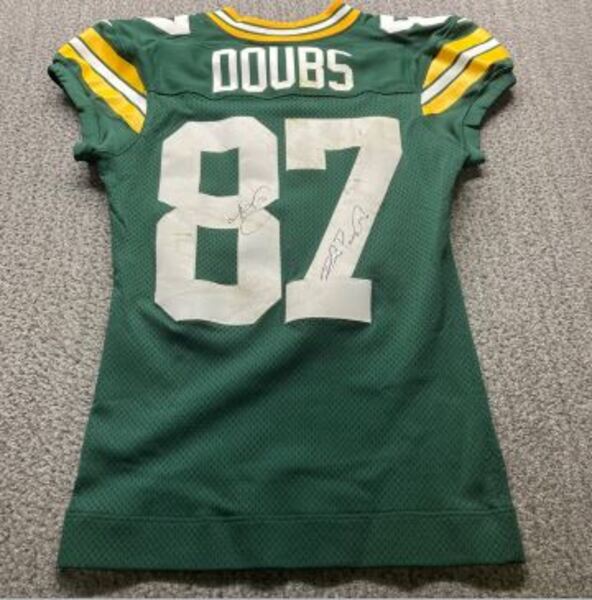 Crucial Catch - Packers Romeo Doubs Signed Game Worn Jersey (10/12/2025)...