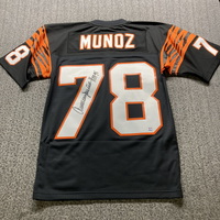 HOF - Bengals Anthony Munoz Signed Mitchell and Ness Jersey with HOF 98 ...