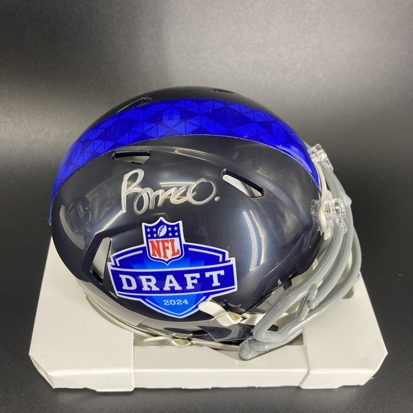 NFL - Bears Rome Odunze Signed NFL Draft Mini Helmet