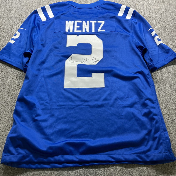 Colts - Carson Wentz Signed Replica Jersey Size XL