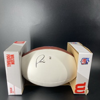 NFL - Patriots Pierre Strong Signed Panel Ball