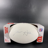 NFL - Commanders Kazmeir Allen Signed White Composite Football