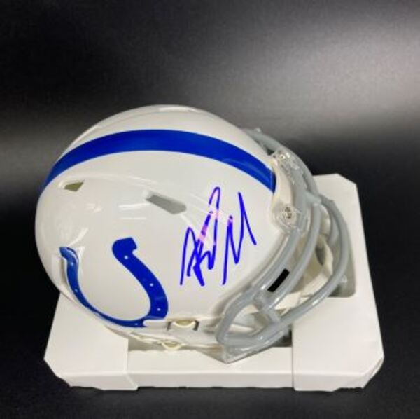 NFL - Colts Riley Leonard Signed Mini Helmet