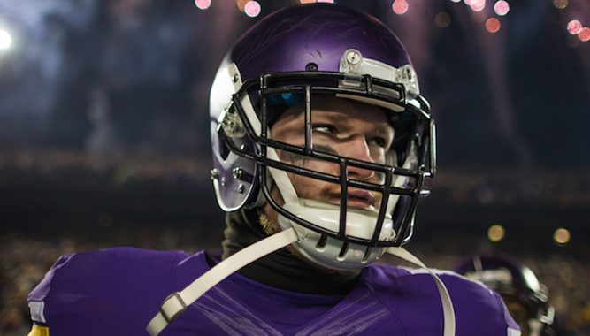 VIRTUAL VIDEO CHAT WITH KYLE RUDOLPH & AUTOGRAPHED VIKINGS JERSEY