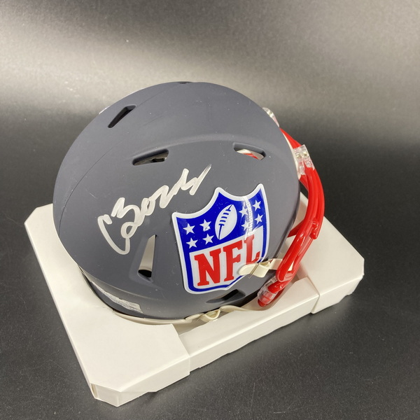 NFL - Panthers Chandler Zavala Signed NFL Shield Mini Helmet