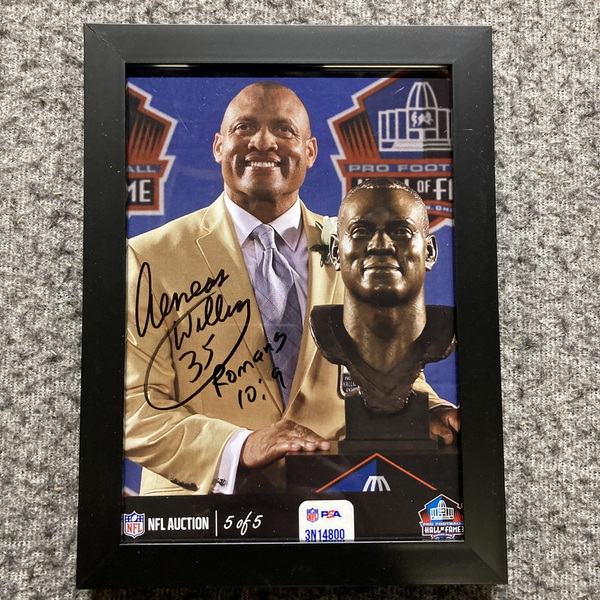 HOF - Cardinals Aeneas Williams NFL Auction Exclusive Signed 5x7 Framed ...