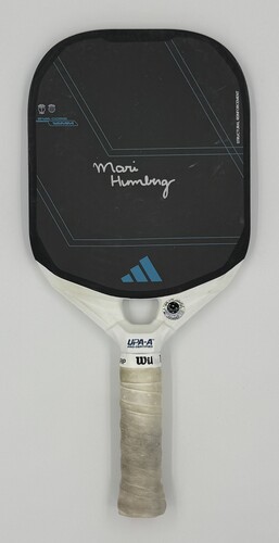 Photo of Mari Humberg Match Used Signed Paddle