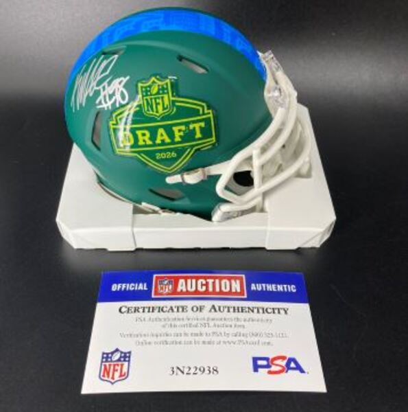 NFL - Texans Kayden McDonald Signed NFL Draft Mini Helmet