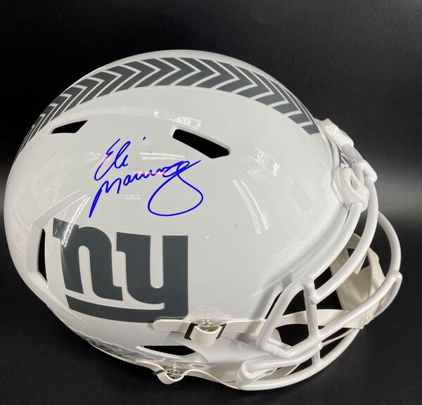 NFL - Giants Eli Manning Signed STS Replica Speed Helmet