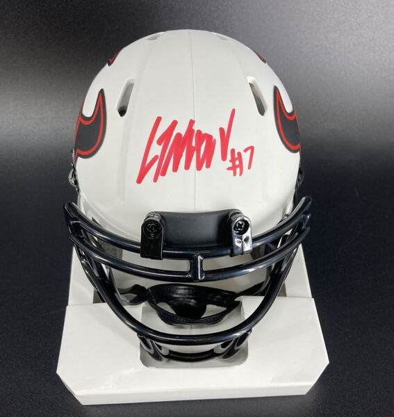 NFL - Texans CJ Stroud signed lunar eclipse mini helmet