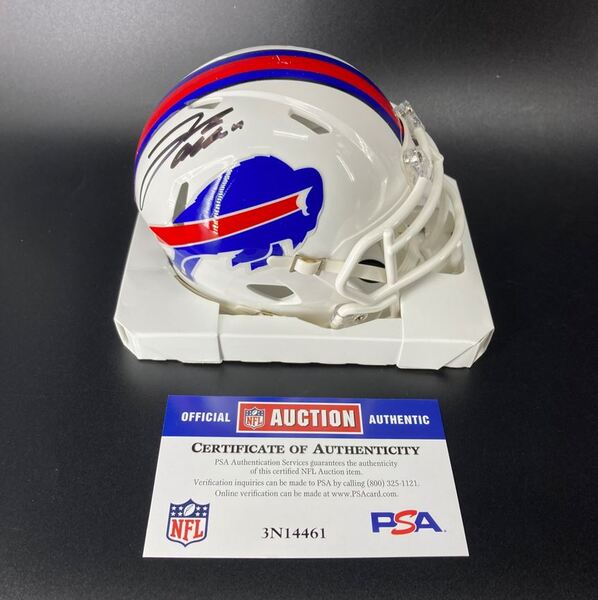 Bills - Josh Allen Signed Mini Helmet