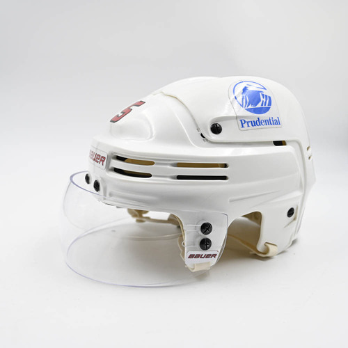Image of Dillon, Brenden - Game-Worn White, Bauer Helmet w/ Bauer Shield - 2025-26 NHL Season