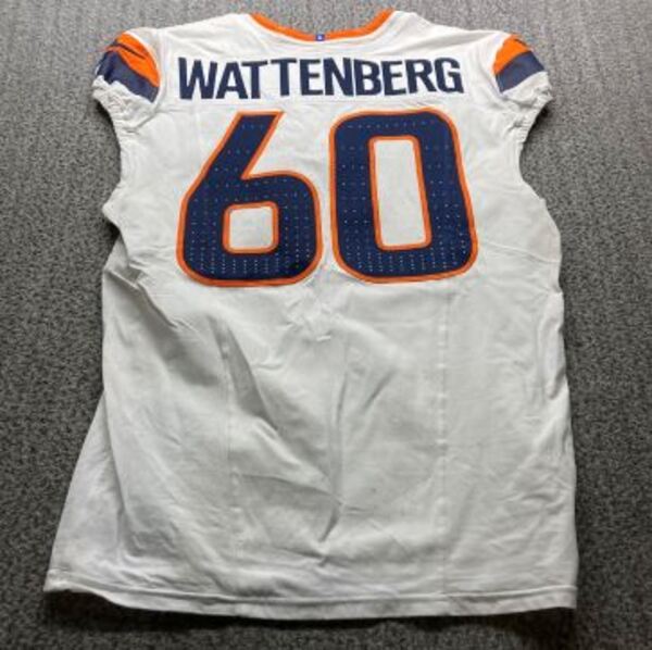 London Games - Broncos Luke Wattenberg Game Worn Jersey (10/12/2025) Siz...