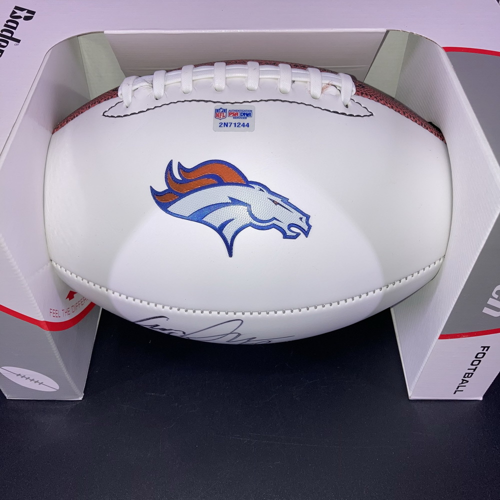 Broncos - Connor McGovern Signed Panel Ball w/ Broncos Logo