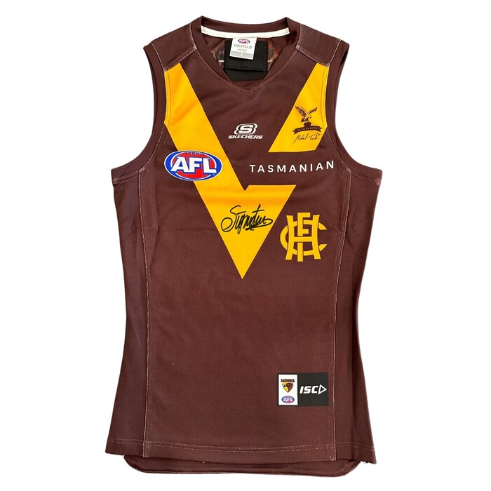 Blake Hardwick #15 Hawthorn Signed Match-Worn Legends Guernsey