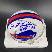 HOF - Bills Joe Delamielleure Signed Mini Helmet with HOF 03 Inscription