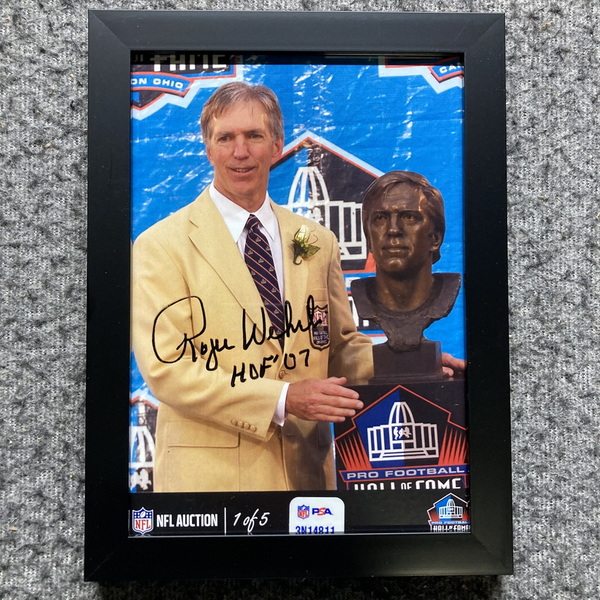 HOF - Cardinals Roger Wehrli NFL Auction Exclusive Signed 5x7 Framed Pho...