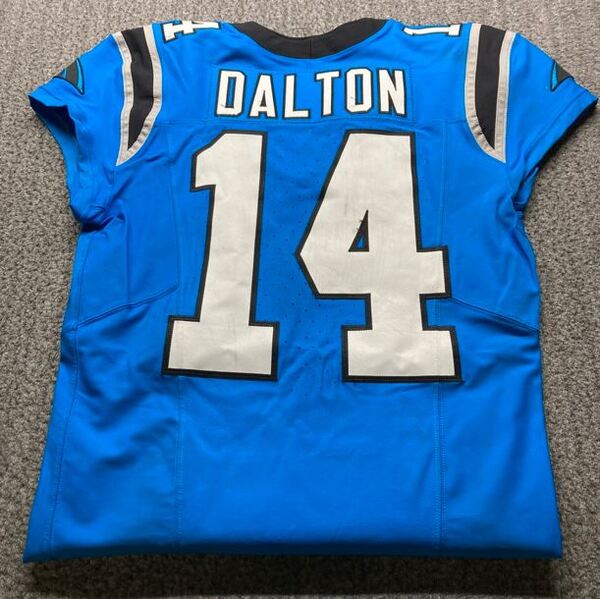 Crucial Catch - Panthers Andy Dalton Game Worn Jersey (10/26/2025) Size ...