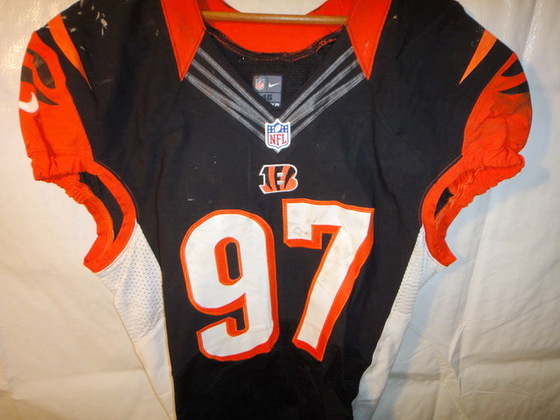 geno atkins game worn jersey geno atkins game worn jersey