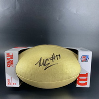 NFL - Jets Malachi Corley Signed Gold Composite Football