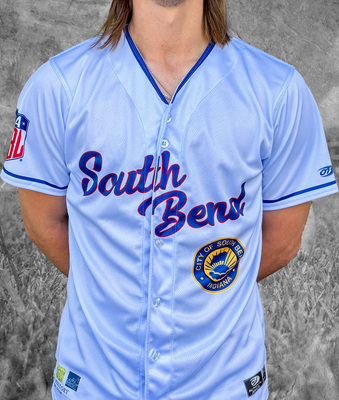 #24 Joe Nahas South Bend Cubs Authentic All American Girls Professional Baseball League Jersey. Size 46, Large