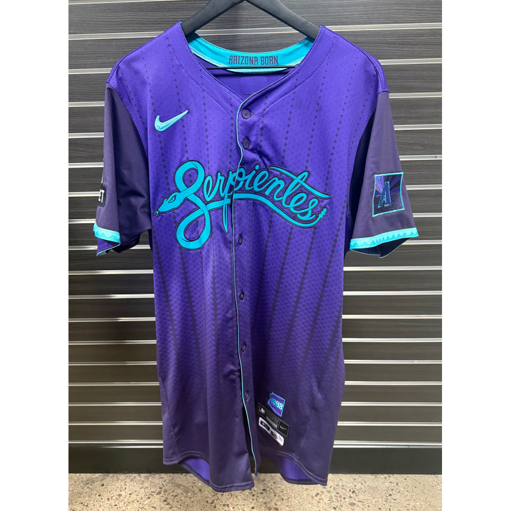 2025 Game Used Serpientes Jersey - Geraldo Perdomo - 6 for 15, 3