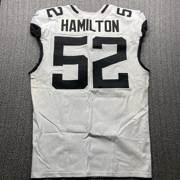 London Games - Jaguars DaVon Hamilton Game Used Jersey (10/13/24) Size 4...